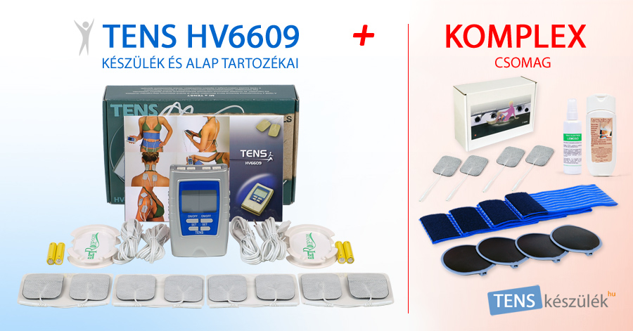TENS HV6609 készülék + Komplex csomag